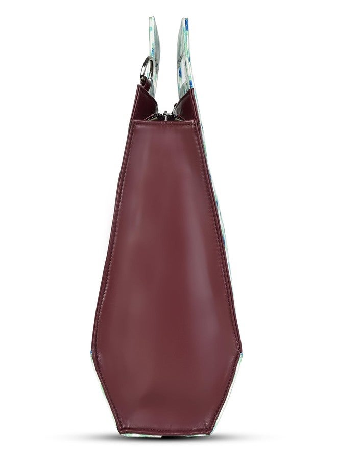 Bot Bag handbag for women Peacock Motif Stylish Bags for Office Use | Stylish Tote for Office Use | Purse for Women - Image 3